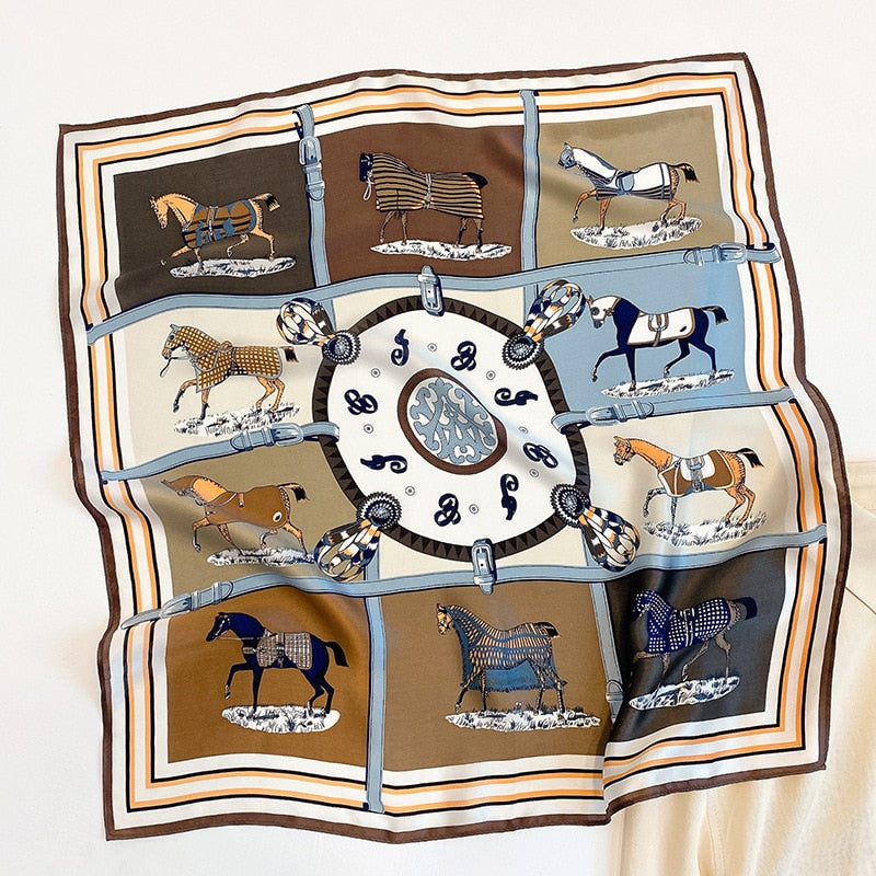 Carré 100% Soie Chic Femme