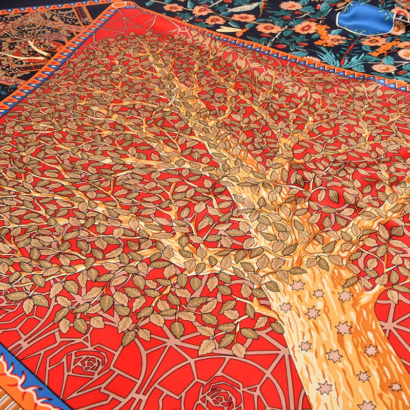 Foulard Carré Chic 100% Soie | La Parisienne