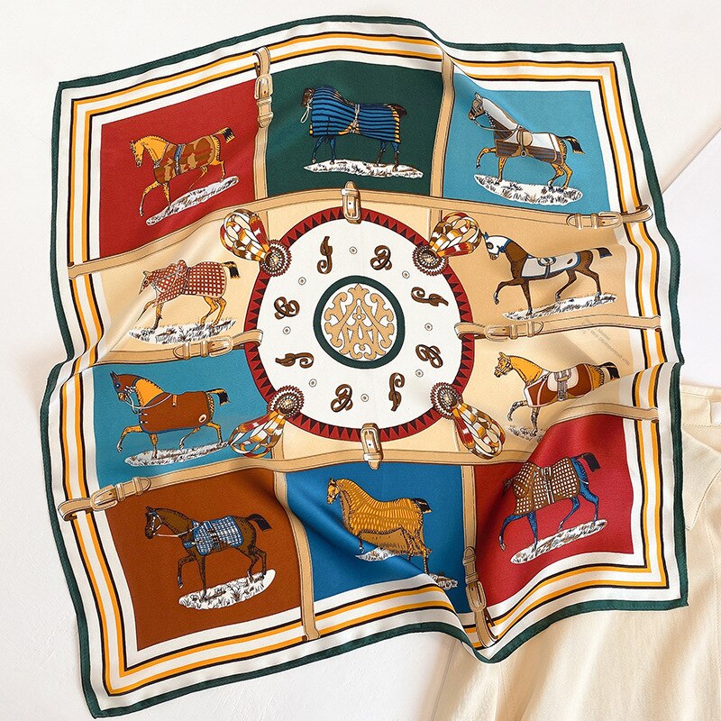 Carré 100% Soie Chic Femme