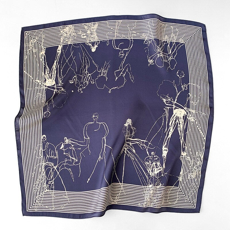 Carré 100% Soie Classique Femme