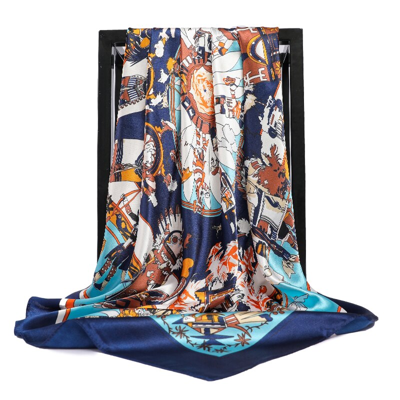 Foulard Carré Motif Original Femme