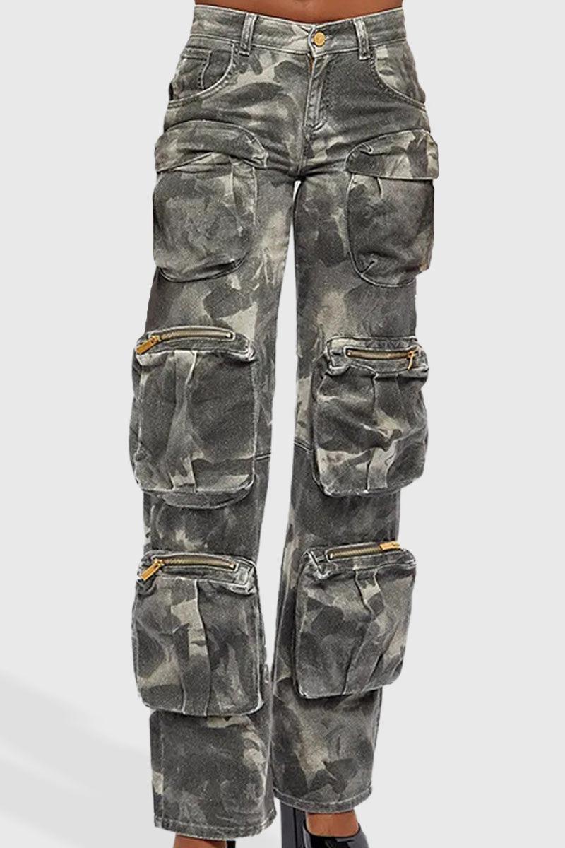 Joan - Pantalon Militaire Avec Poches