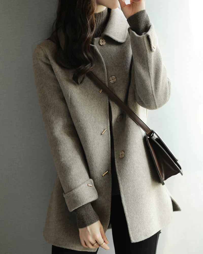 Manteau en Laine - Brune