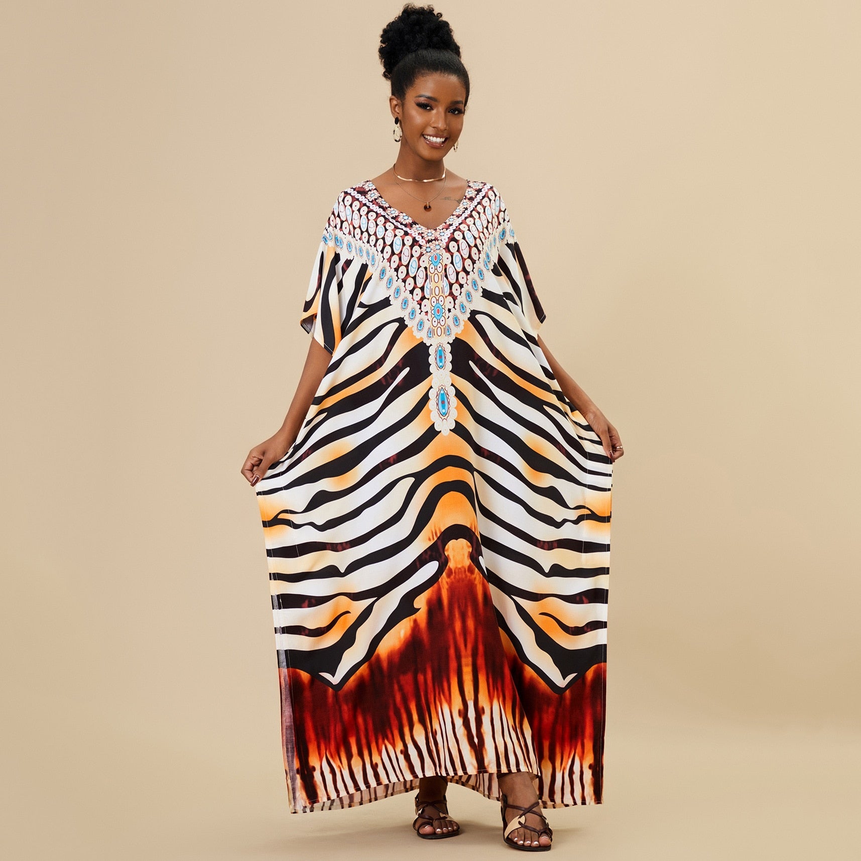 Robe de Plage Femme Motif Original