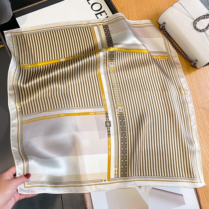 Carré 100% Soie Décoration Chic Femme