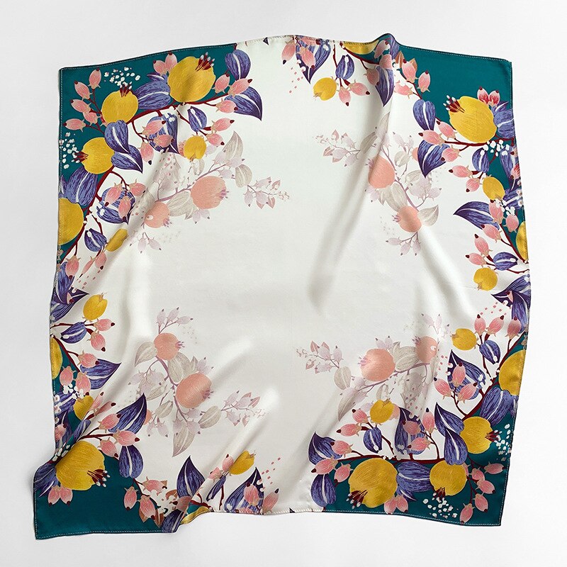 Carré 100% Soie Chic Femme