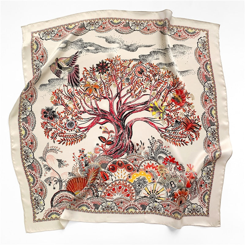 Carré 100% Soie Chic Femme