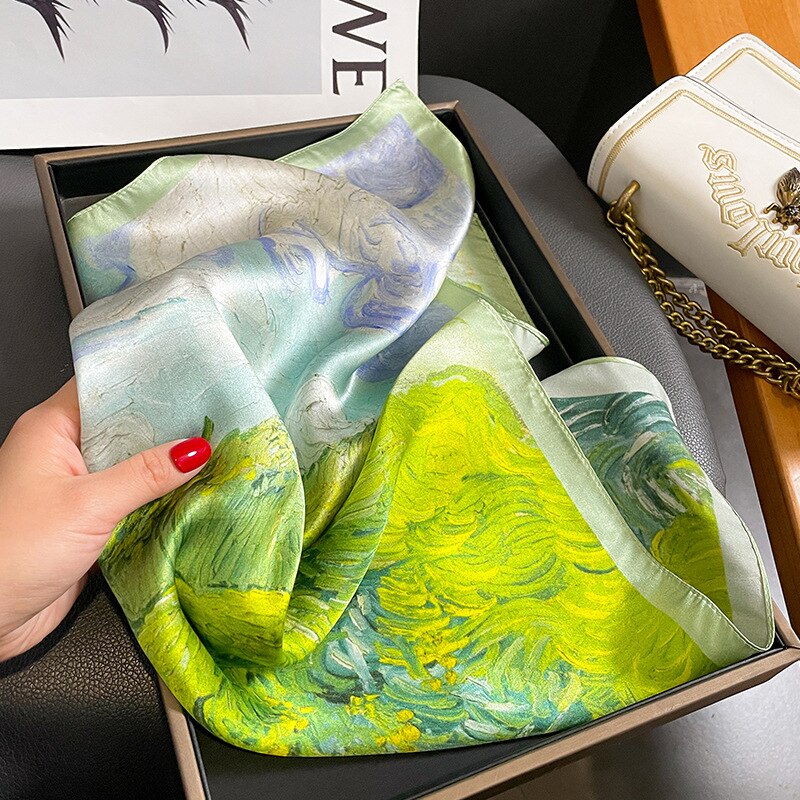 Carré 100% Soie Artistique