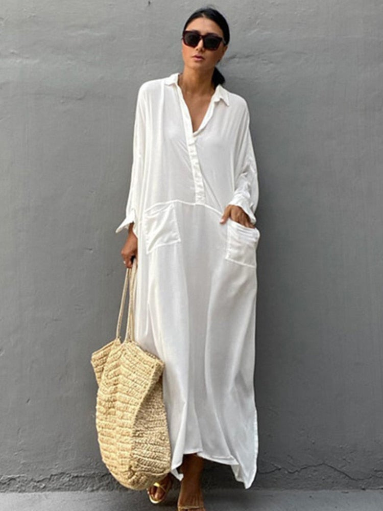 Robe de Plage Ouvert Chic