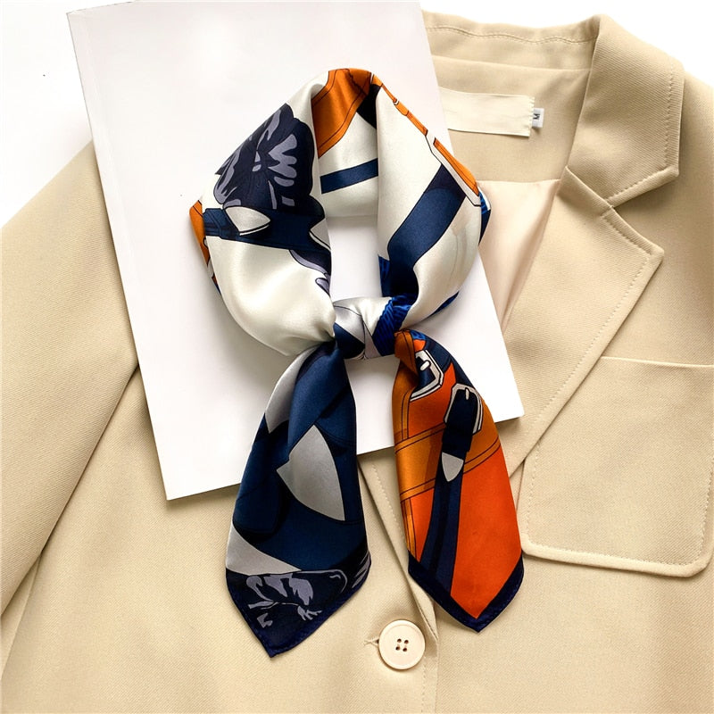 Carré 100% Soie Chic Femme