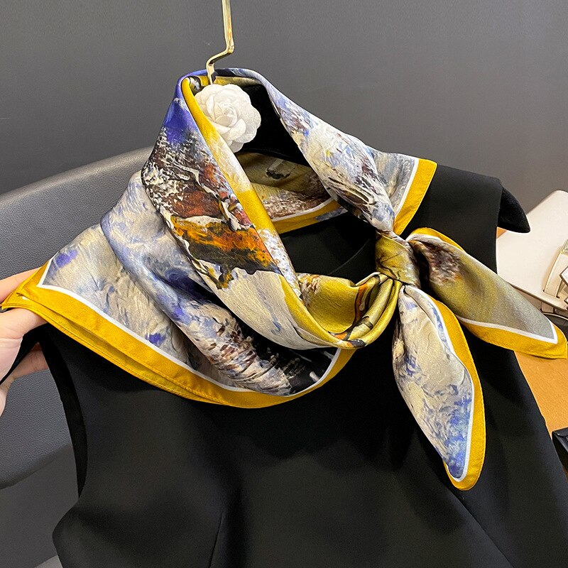 Carré 100% Soie Chic Femme