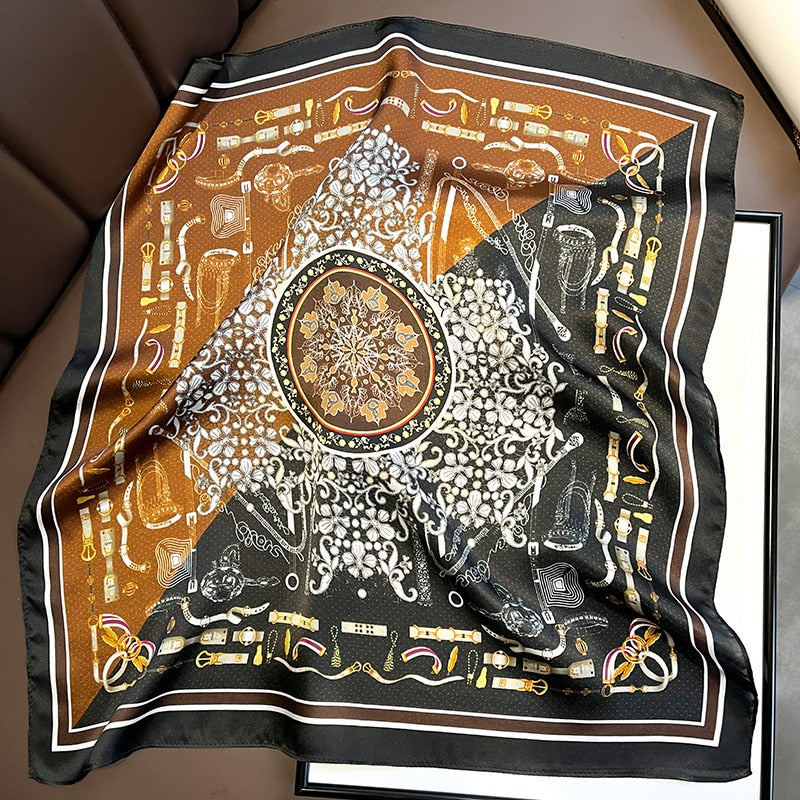 Carré 100% Soie Original Femme