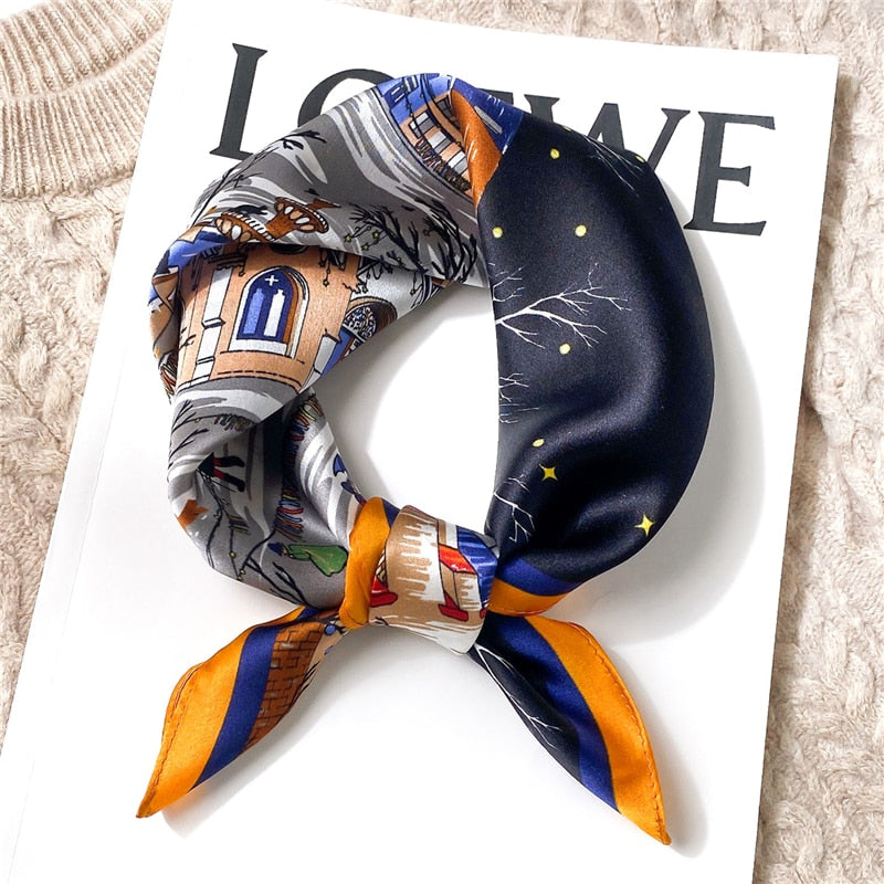 Foulard Chic 100% Soie Décoration Originale