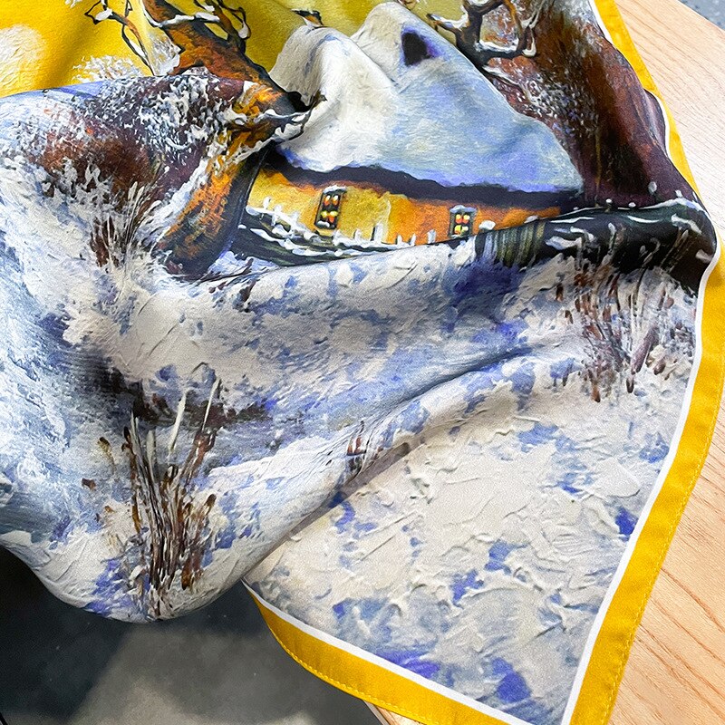 Carré 100% Soie Chic Femme