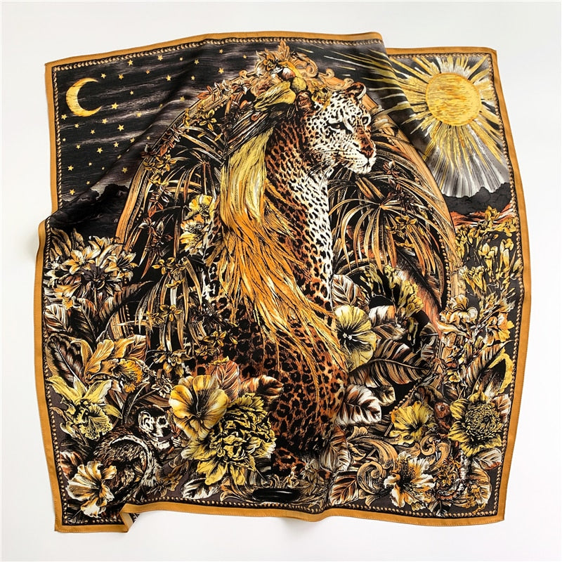 Carré 100% Soie Chic Femme