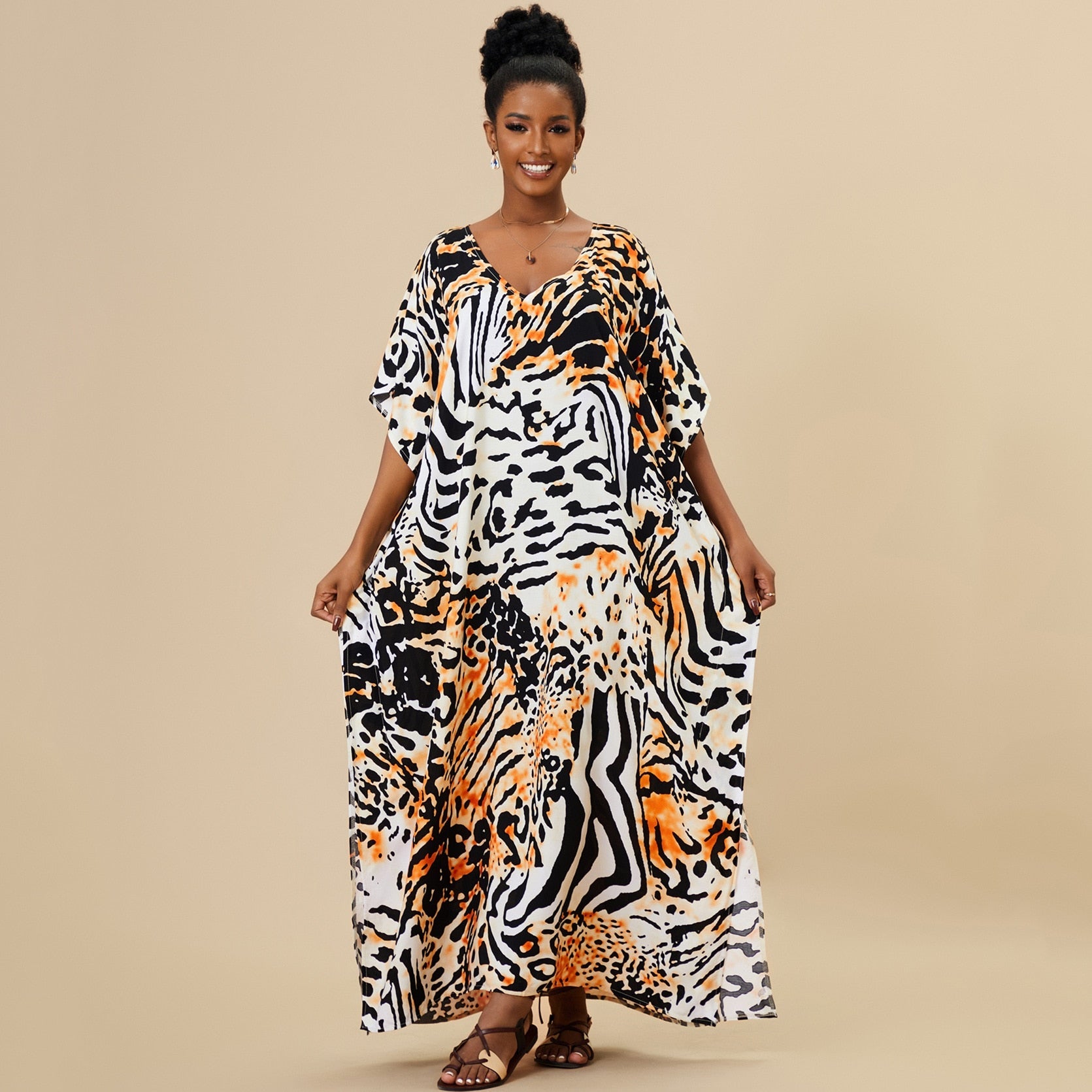 Robe d'été Original Décoration Tigré