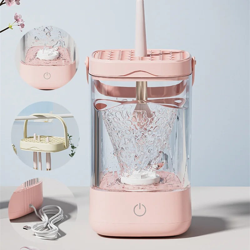 Nettoyeur de Pinceaux et d'Éponges de Maquillage Élégance