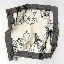 Carré 100% Soie Classique Femme