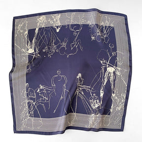 Carré 100% Soie Classique Femme