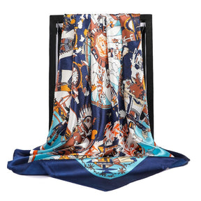 Foulard Carré Motif Original Femme