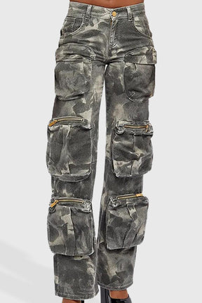 Joan - Pantalon Militaire Avec Poches