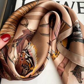 Carré 100% Soie Chic Femme