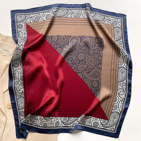 Carré 100% Soie Sophistiqué Femme