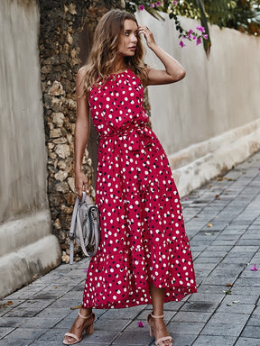 Robe Légère à Pois Femme