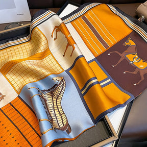 Carré 100% Soie Chic Femme