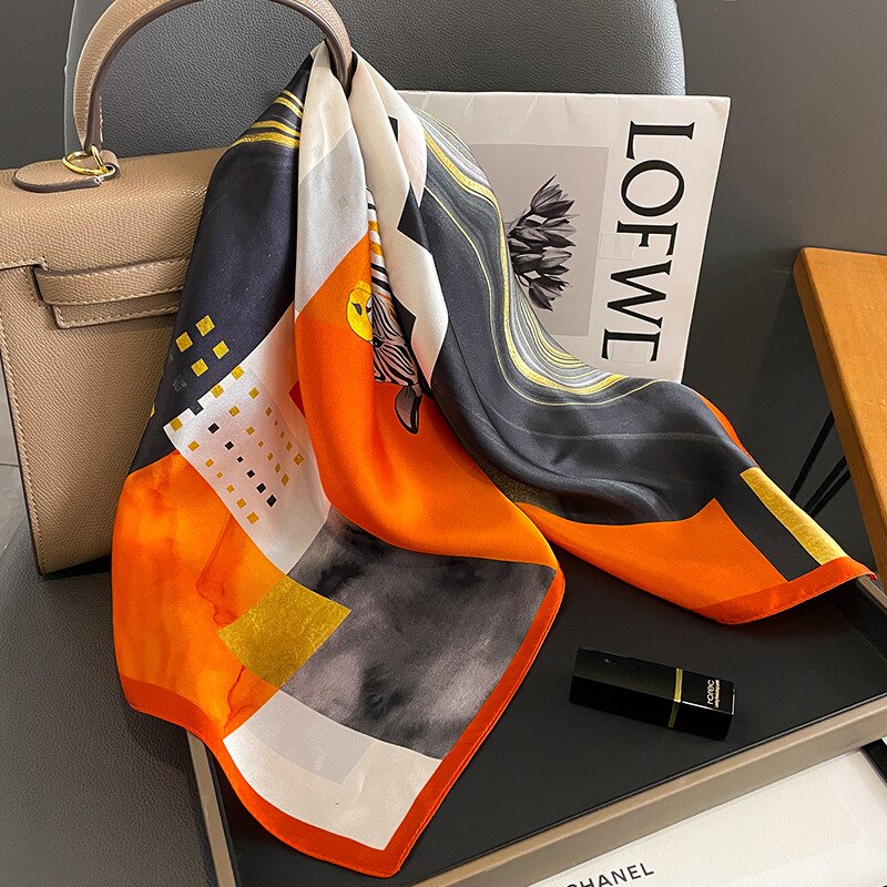 Carré 100% Soie Raffiné Femme