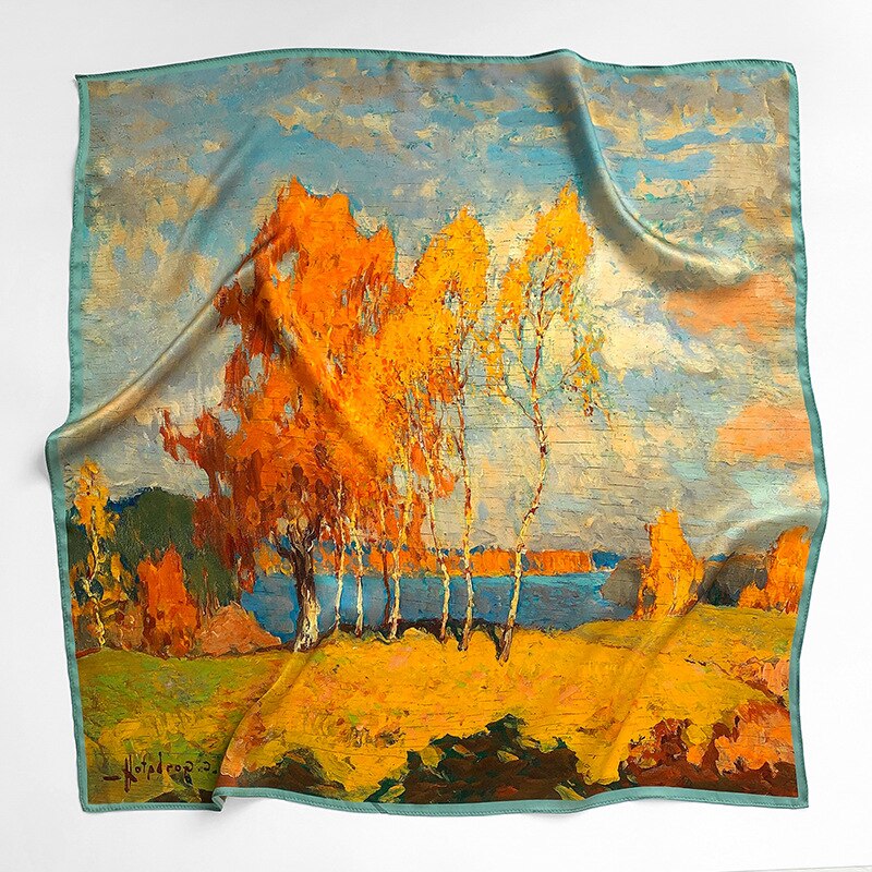 Carré 100% Soie Original Femme