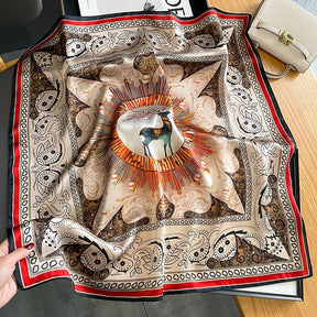 Carré 100% Soie Chic Femme