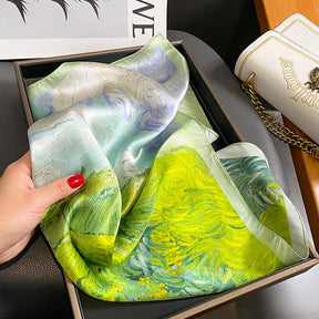 Carré 100% Soie Artistique