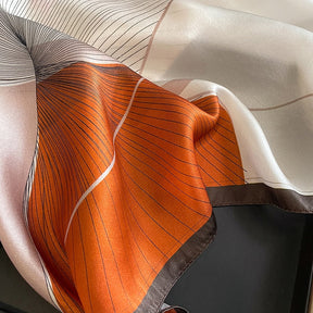 Carré 100% Soie Décoration Moderne Femme