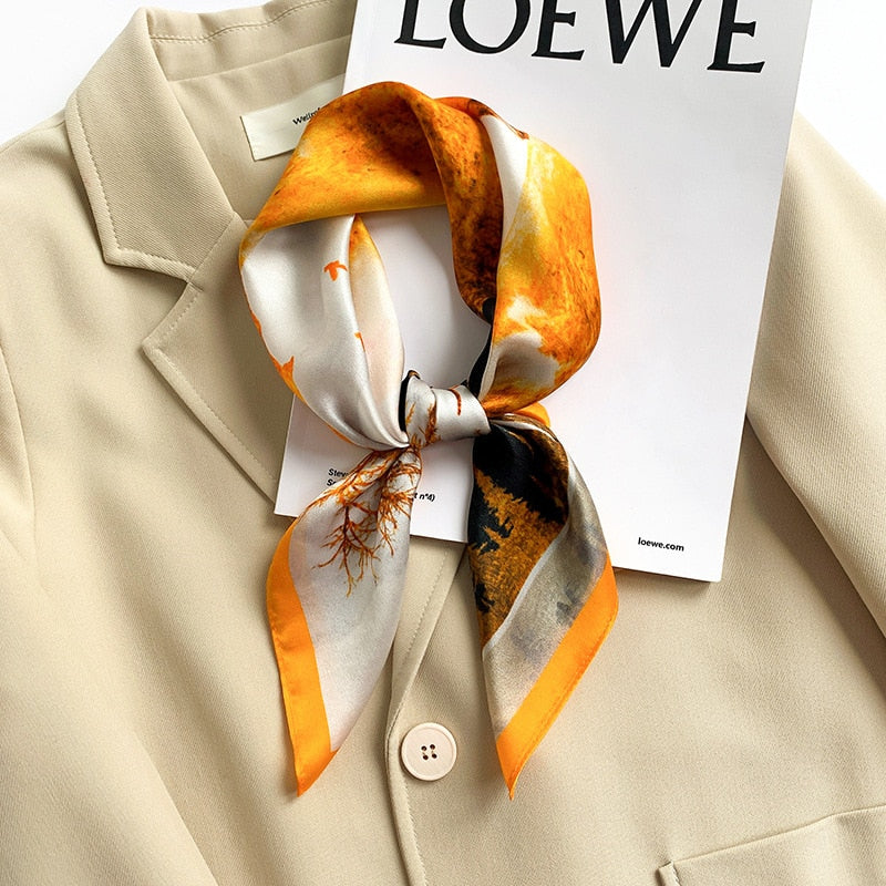 Carré 100% Soie Original Femme