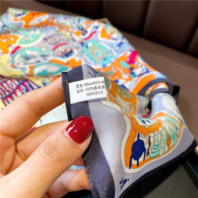 Carré 100% Soie Original Femme