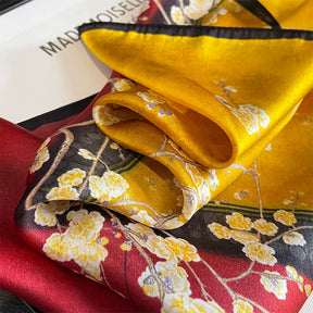 Carré 100% Soie Classique Femme