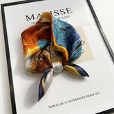 Carré 100% Soie Artistique Femme