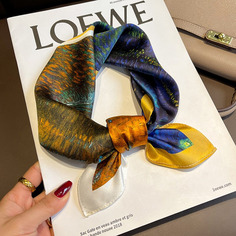 Carré 100% Soie Chic Femme